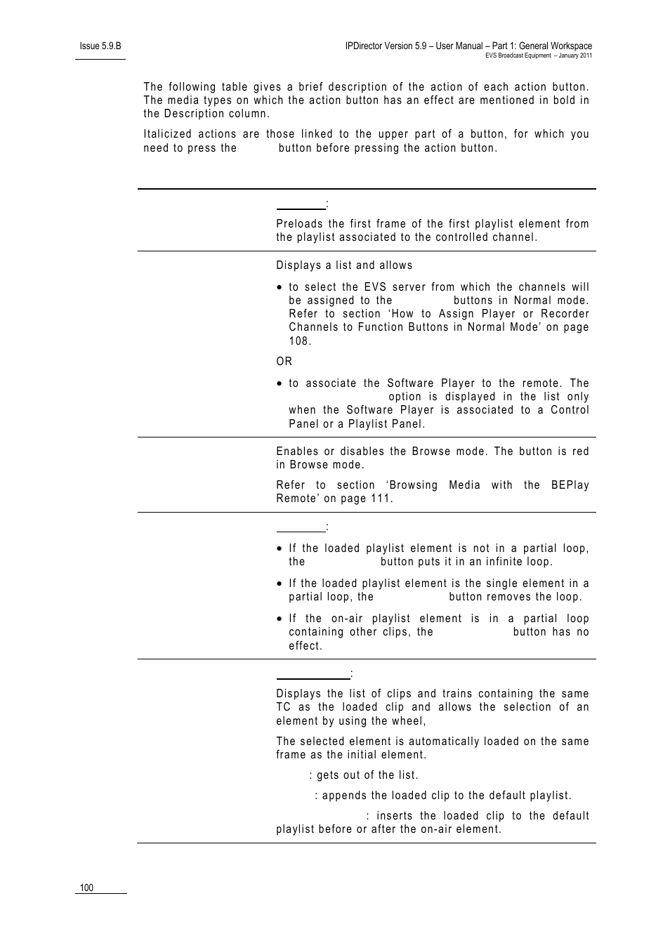 EVS IPDirector Version 5.9 - January 2011 Part 1 User’s Manual User Manual | Page 111 / 131