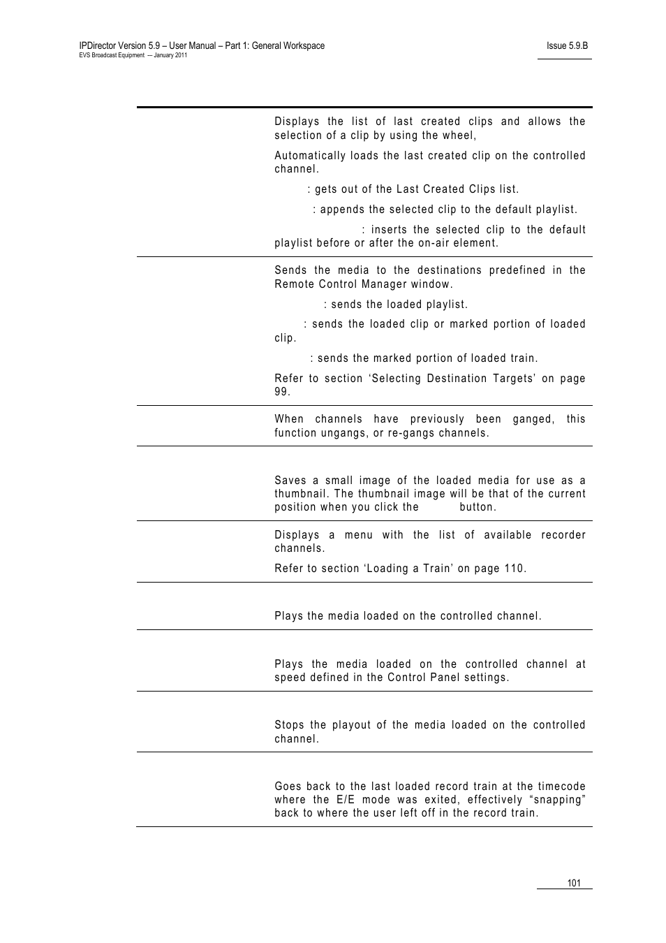 EVS IPDirector Version 5.9 - January 2011 Part 1 User’s Manual User Manual | Page 112 / 131
