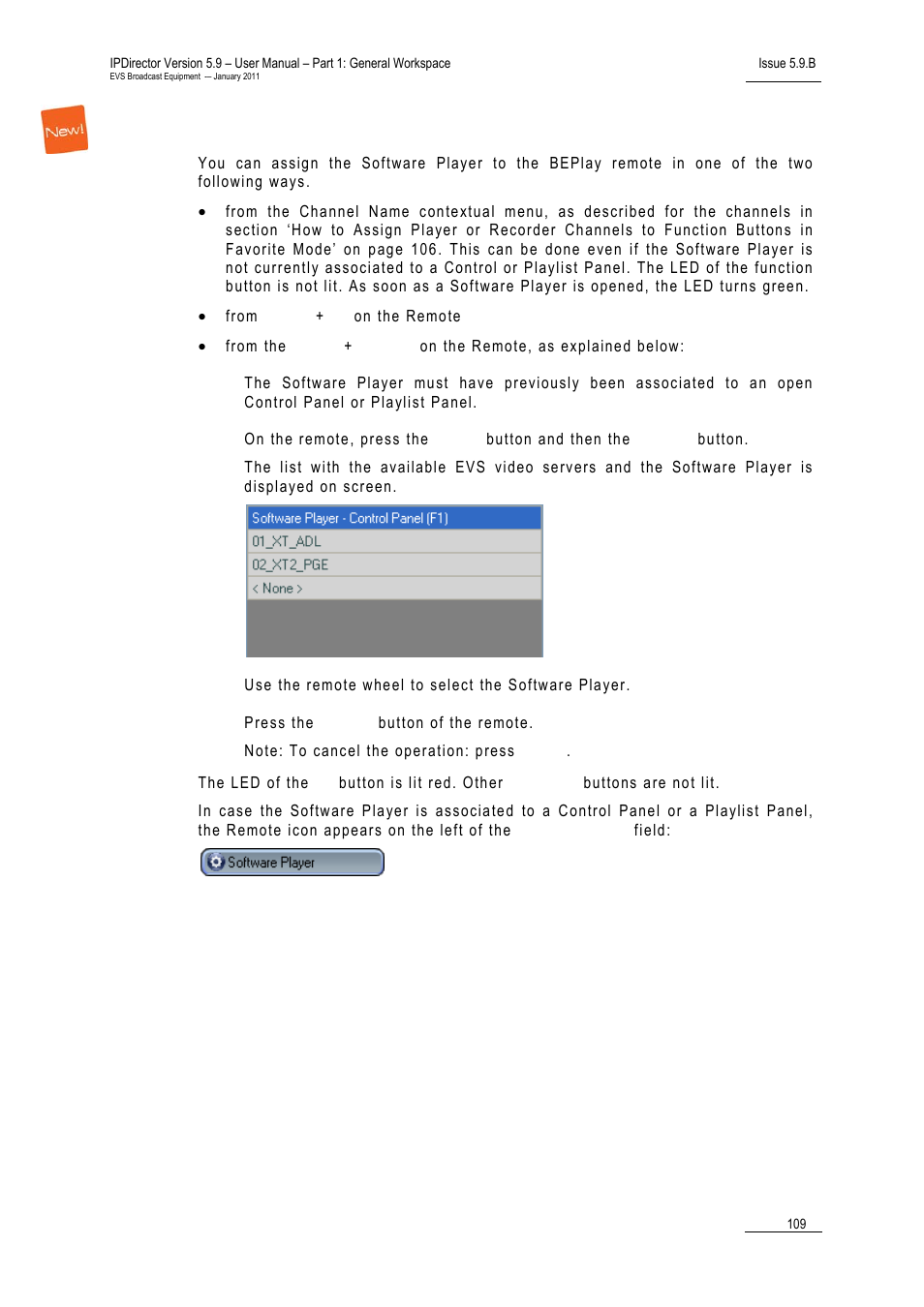 Selecting the software player | EVS IPDirector Version 5.9 - January 2011 Part 1 User’s Manual User Manual | Page 120 / 131