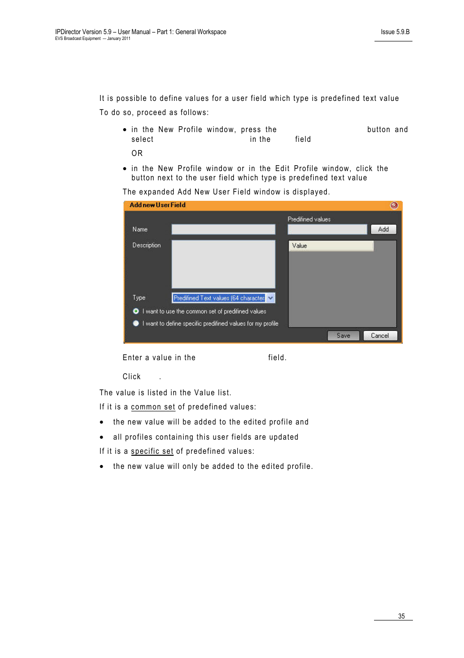 EVS IPDirector Version 5.9 - January 2011 Part 1 User’s Manual User Manual | Page 46 / 131