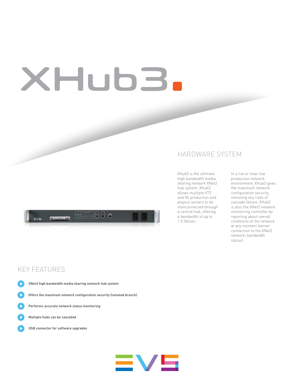 EVS XHub3 User Manual | 2 pages