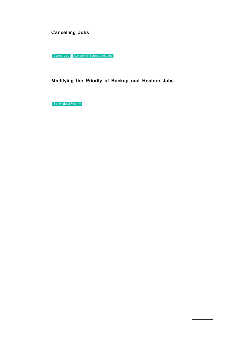 Cancelling jobs, Modifying the priority of backup and restore jobs | EVS Xfile Version 2.19 - November 2012 User Manual User Manual | Page 75 / 196