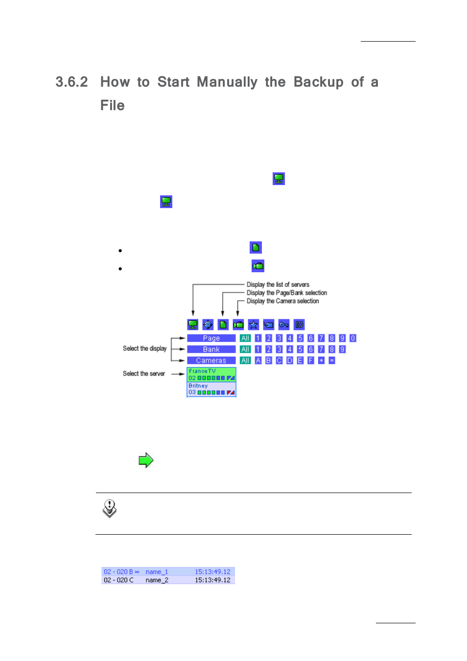 2 how to start manually the backup of a file, How to start manually the backup of a file | EVS Xfile Version 2.19 - November 2012 User Manual User Manual | Page 79 / 196