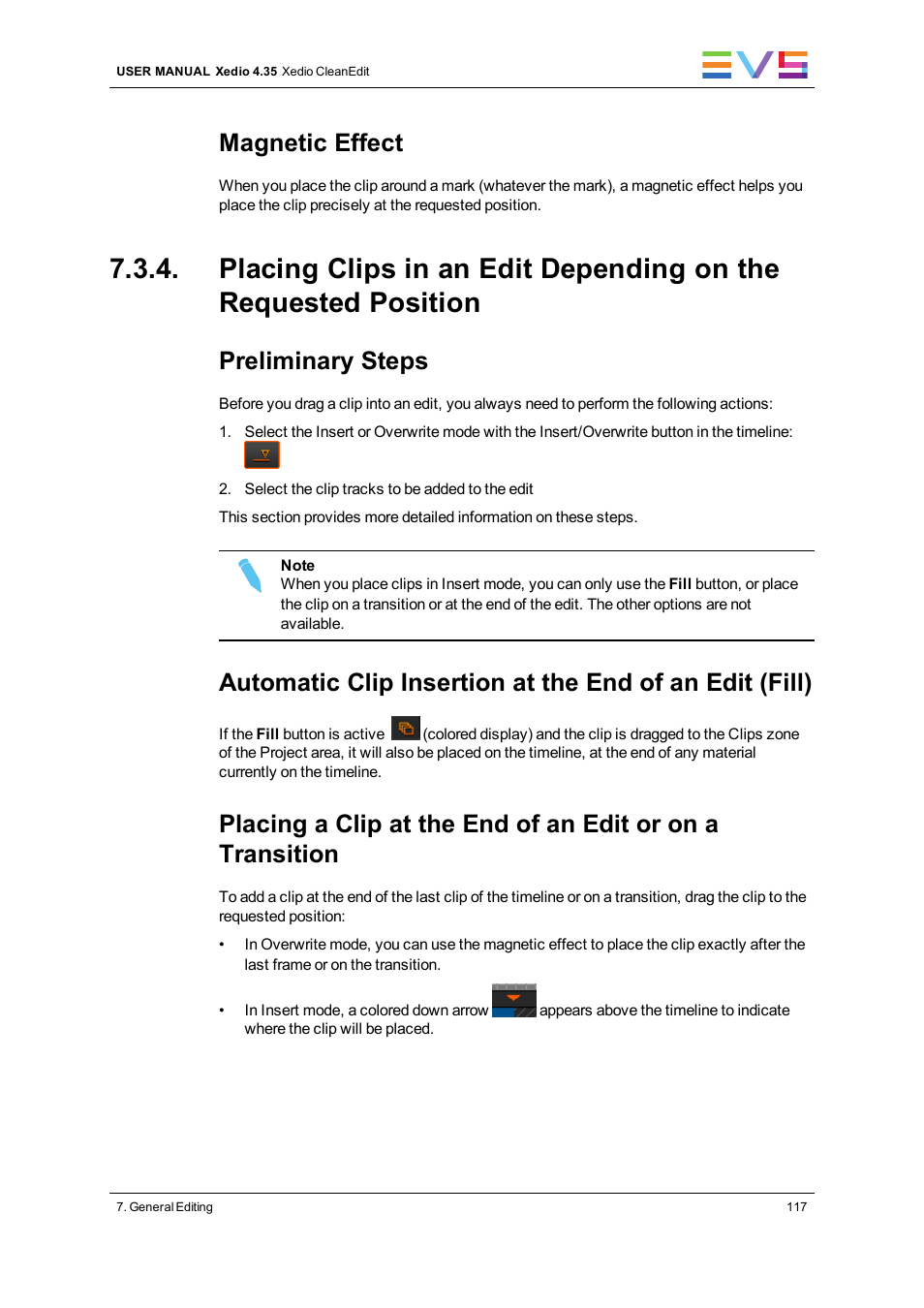 Magnetic effect, Preliminary steps | EVS XEDIO CleanEdit Version 4.35 - August 2013 User Manual User Manual | Page 133 / 256