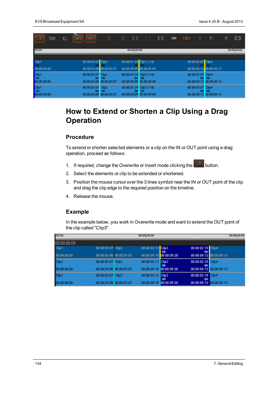 EVS XEDIO CleanEdit Version 4.35 - August 2013 User Manual User Manual | Page 150 / 256