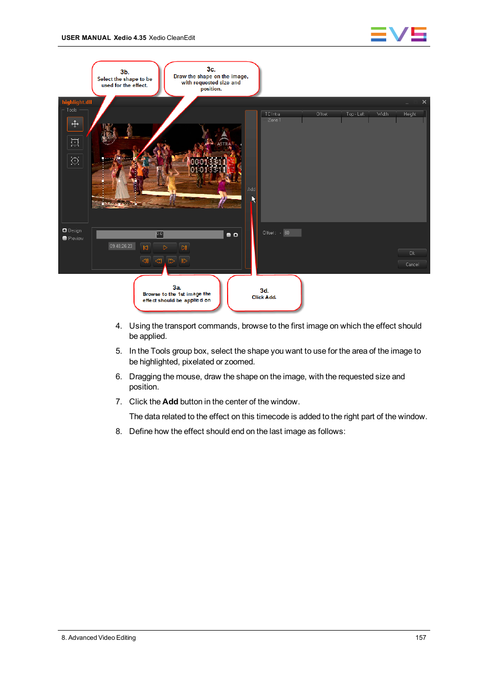 EVS XEDIO CleanEdit Version 4.35 - August 2013 User Manual User Manual | Page 173 / 256