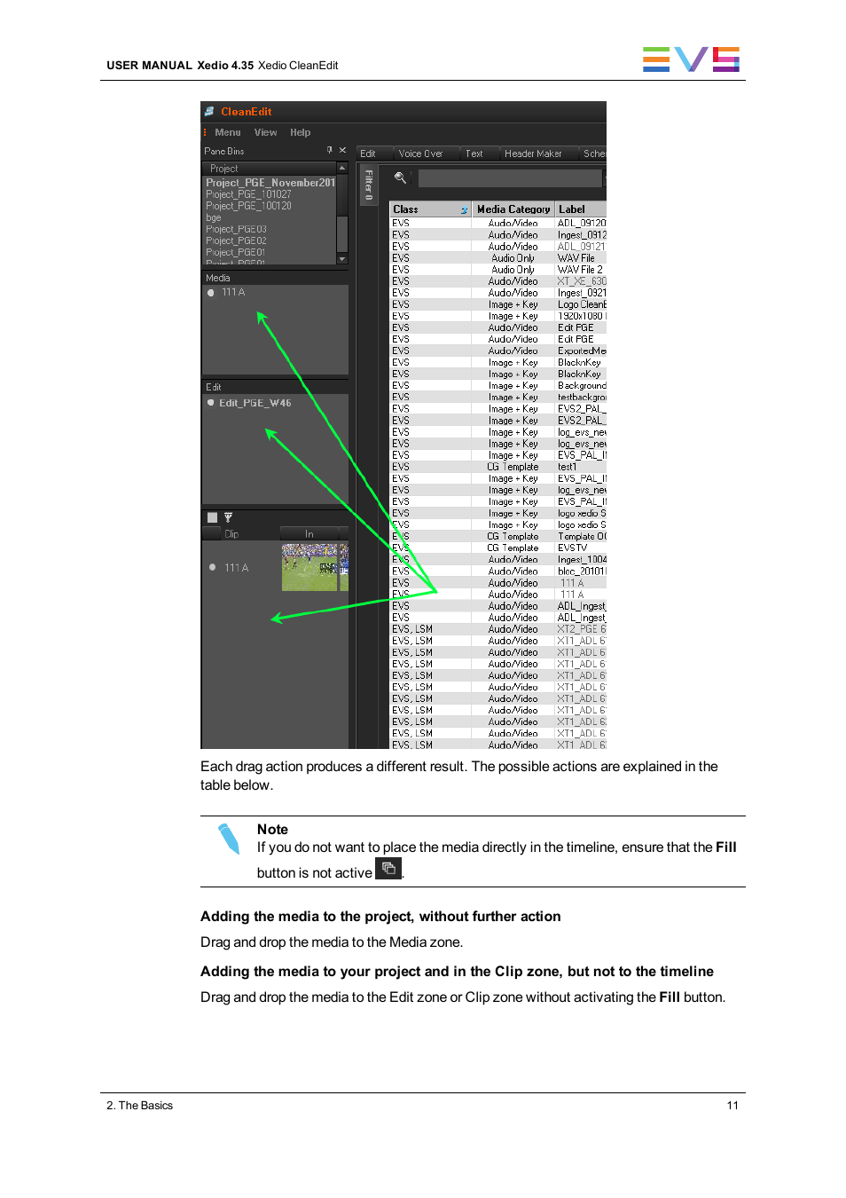 EVS XEDIO CleanEdit Version 4.35 - August 2013 User Manual User Manual | Page 27 / 256