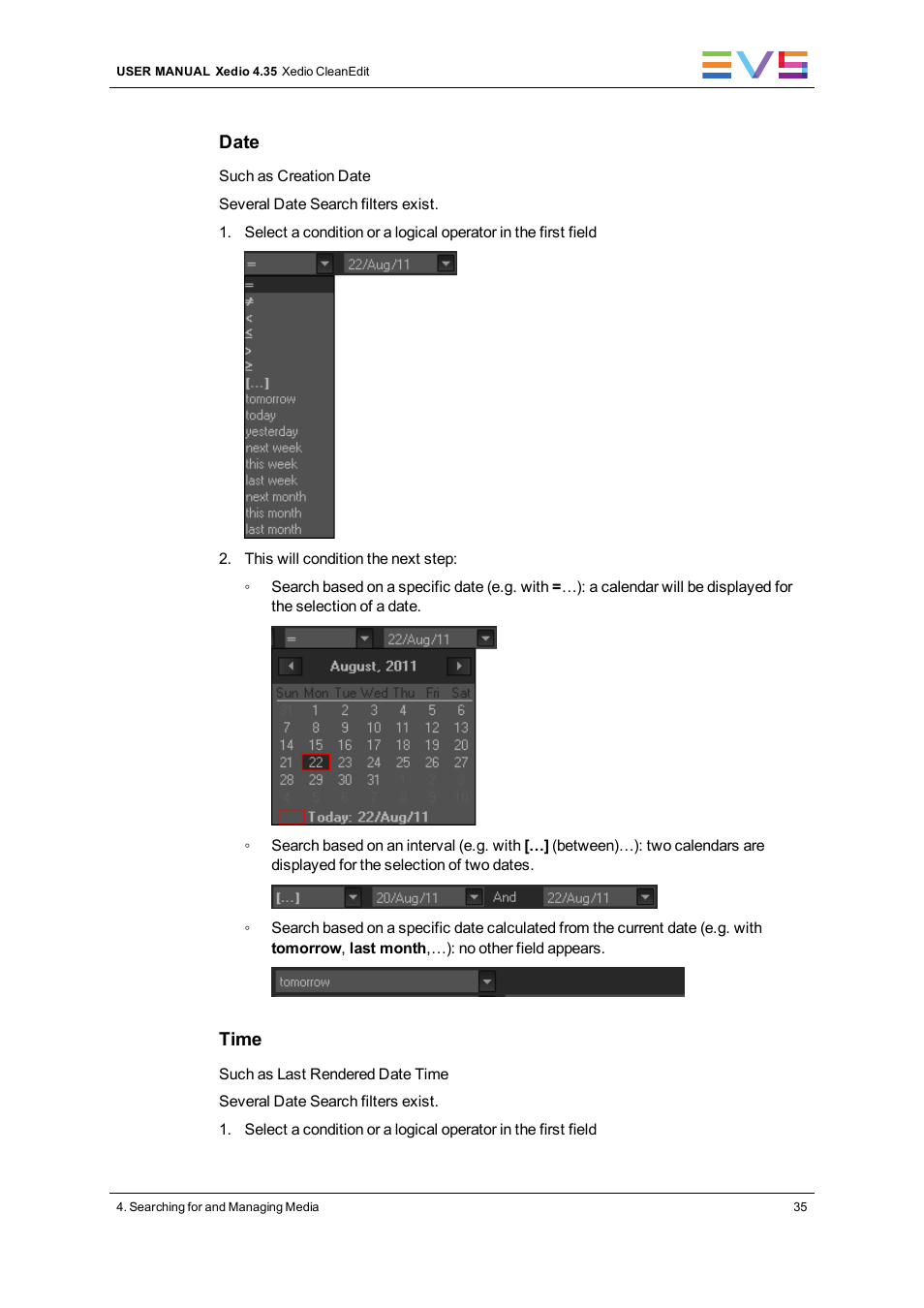 EVS XEDIO CleanEdit Version 4.35 - August 2013 User Manual User Manual | Page 51 / 256