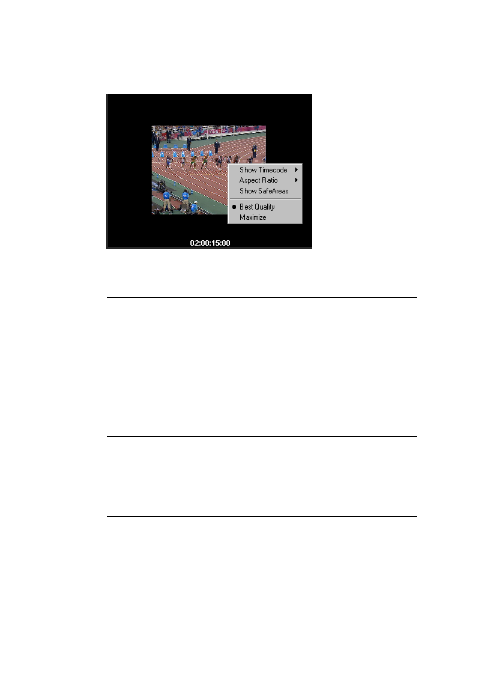 2 video display of the player, 3 player controls, Overview of the panel | Video display of the player, Player controls, Verview of the, Anel | EVS Xedio Approval Version 4.1 - December 2011 User Manual User Manual | Page 11 / 33