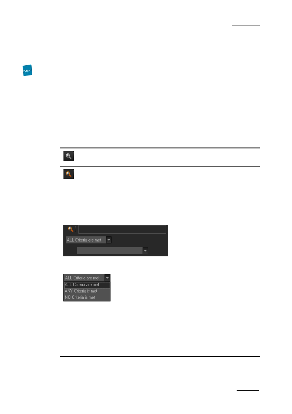 3 advanced filters, Filter activation, Show/hide filter button | Filter extended area, Criteria combination, Advanced filters, Dvanced, Ilters | EVS Xedio Approval Version 4.1 - December 2011 User Manual User Manual | Page 23 / 33