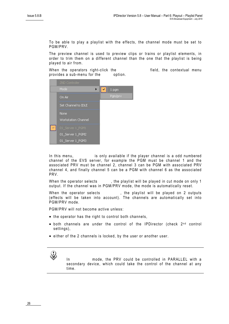 5 pgm/prv mode, Pgm/prv mode, 5 pgm/prv | EVS IPDirector Version 5.8 - July 2010 Part 6 User's Manual User Manual | Page 37 / 178