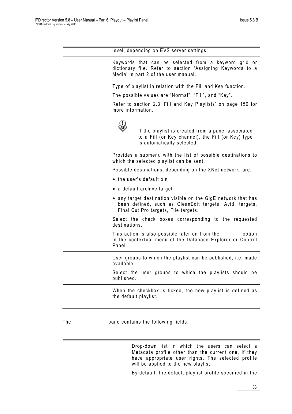 EVS IPDirector Version 5.8 - July 2010 Part 6 User's Manual User Manual | Page 44 / 178