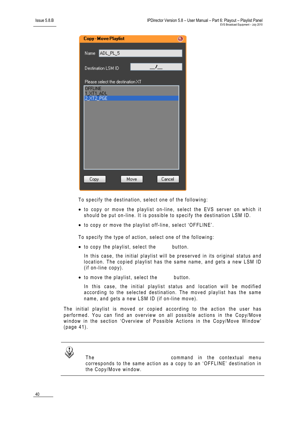 EVS IPDirector Version 5.8 - July 2010 Part 6 User's Manual User Manual | Page 51 / 178