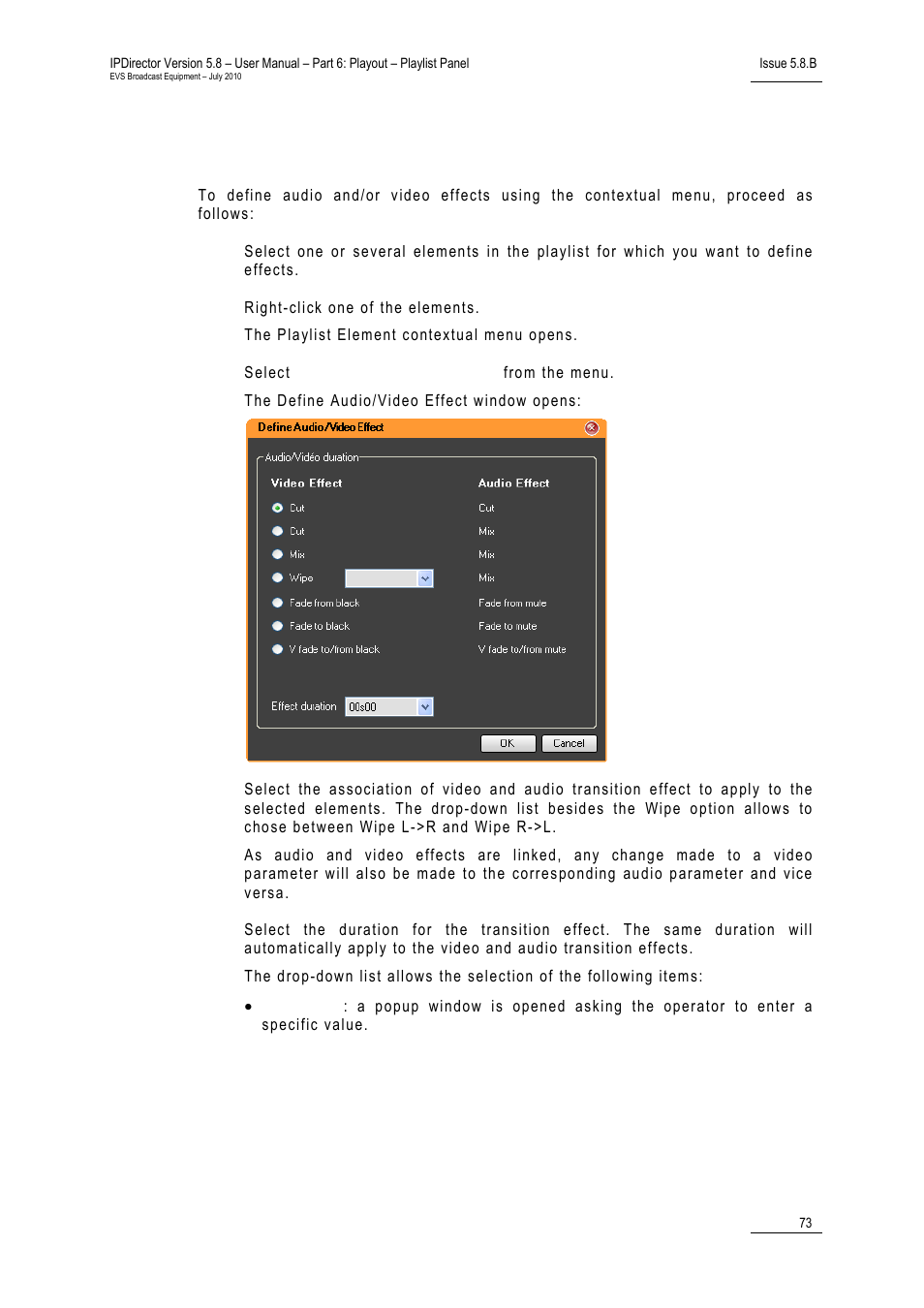 EVS IPDirector Version 5.8 - July 2010 Part 6 User's Manual User Manual | Page 84 / 178
