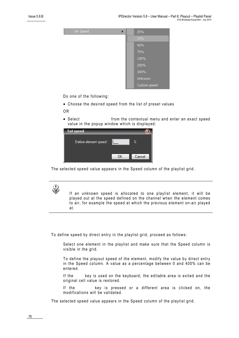EVS IPDirector Version 5.8 - July 2010 Part 6 User's Manual User Manual | Page 87 / 178