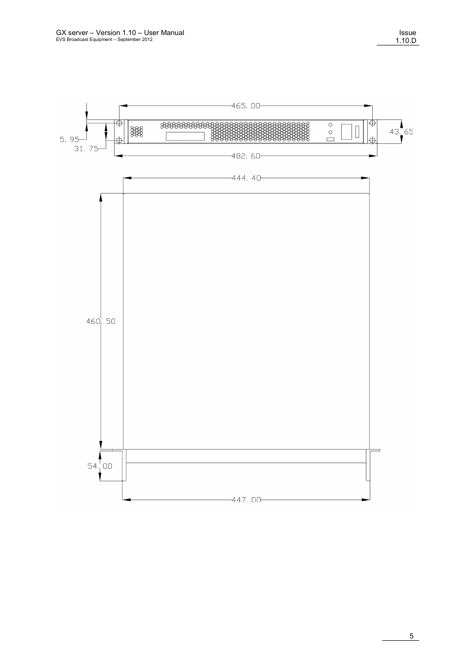EVS GX Version 1.10 User’s Manual User Manual | Page 13 / 74