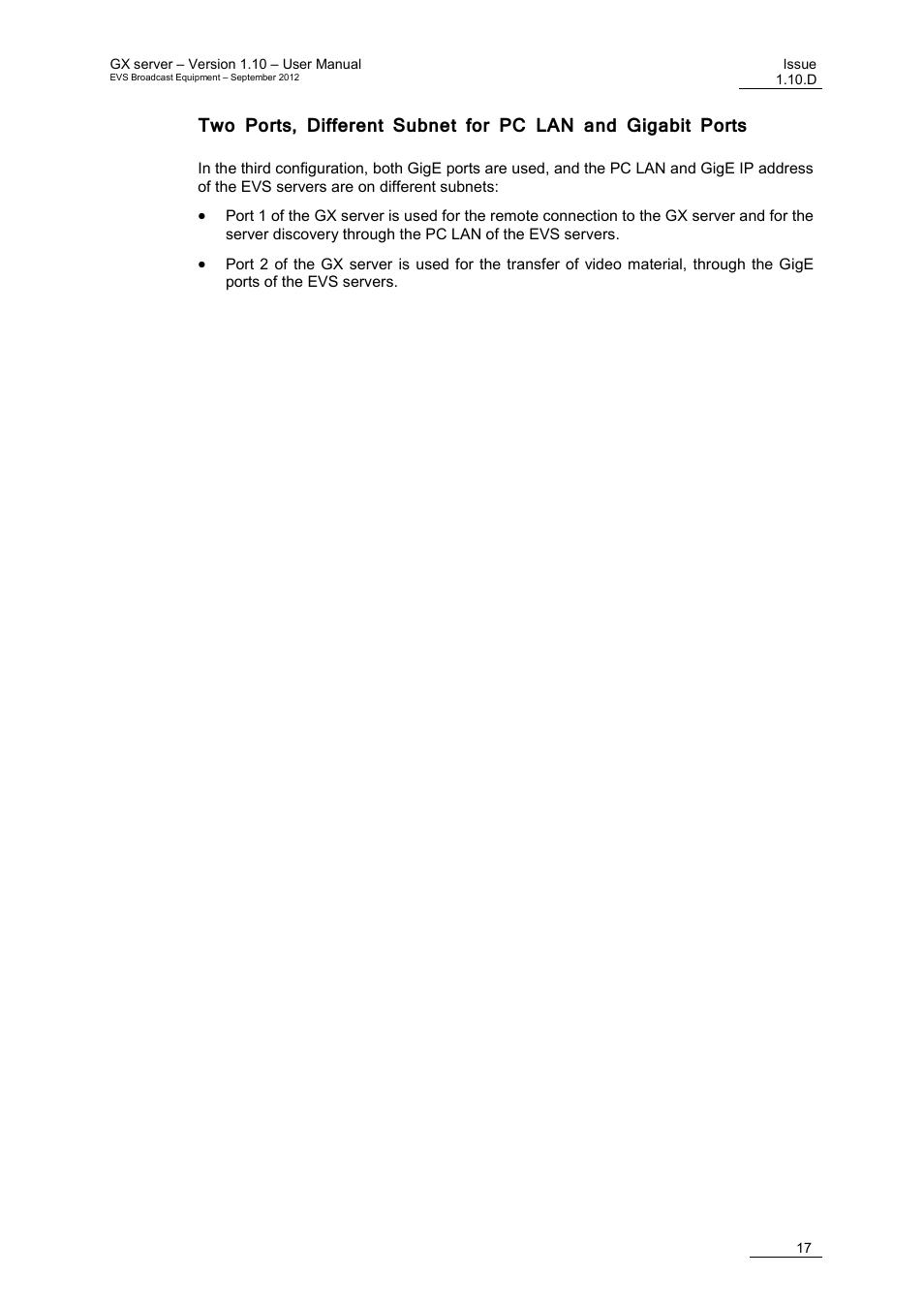EVS GX Version 1.10 User’s Manual User Manual | Page 25 / 74