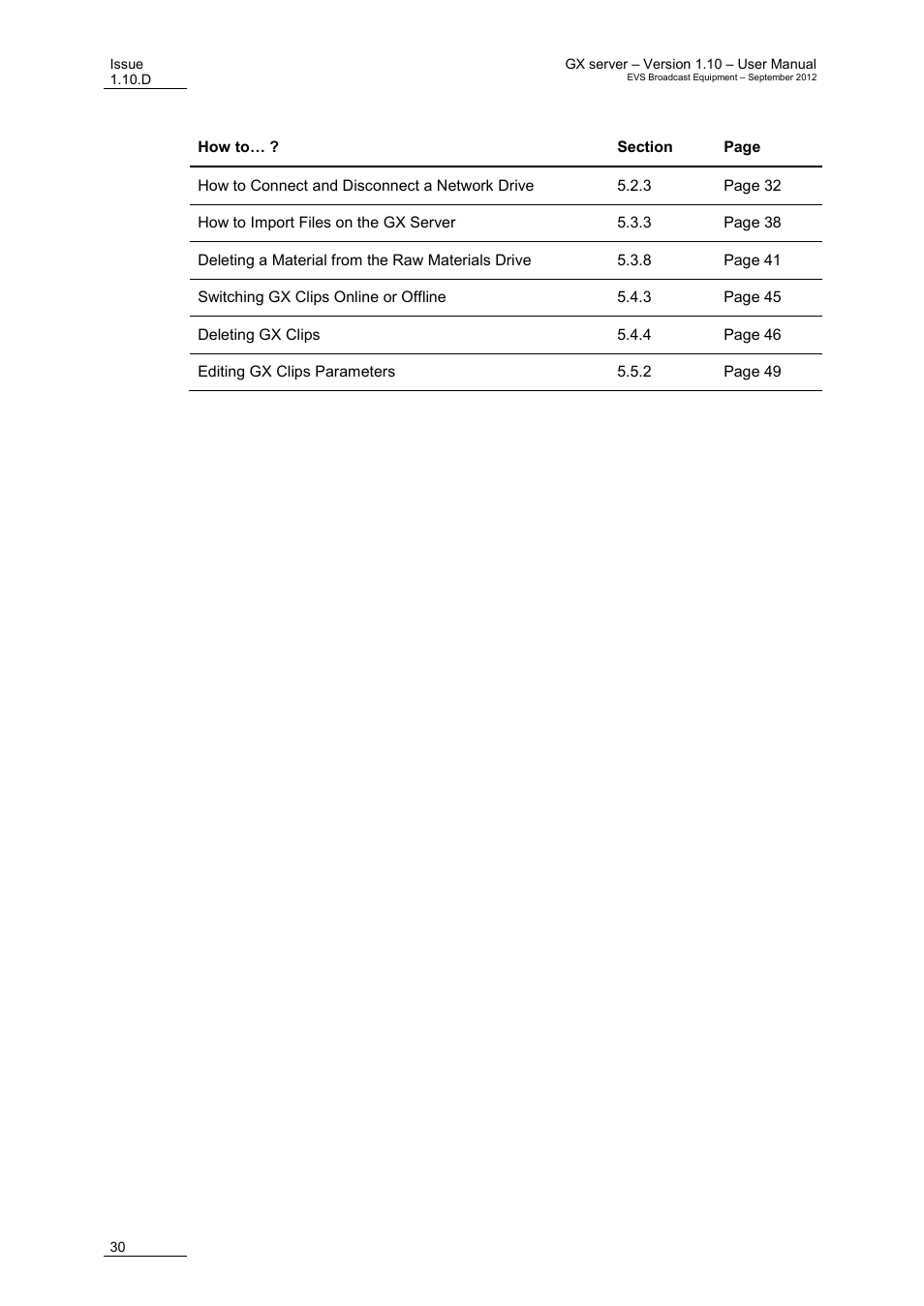 EVS GX Version 1.10 User’s Manual User Manual | Page 38 / 74