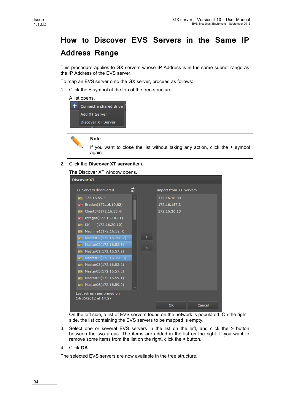 EVS GX Version 1.10 User’s Manual User Manual | Page 42 / 74