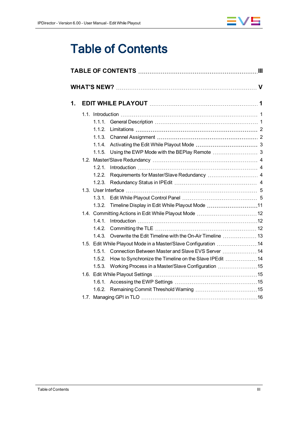 EVS IPDirector Version 6.0 - November 2012 Part 9 User's Manual User Manual | Page 5 / 26
