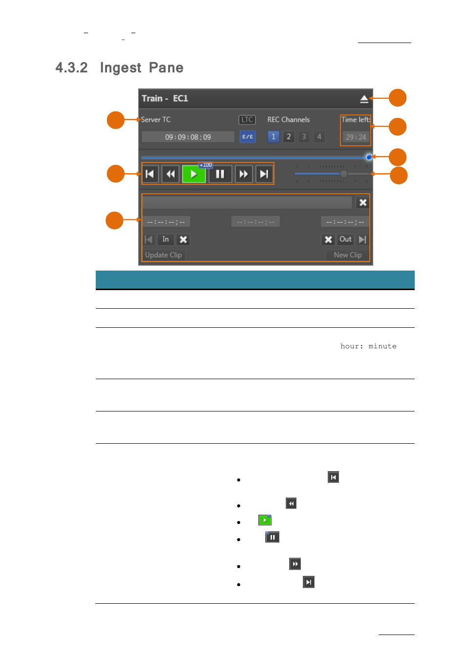 Ingest pane, 2 ingest pane | EVS nanoAir Version 1.0 - April 2013 User Manual | Page 29 / 98