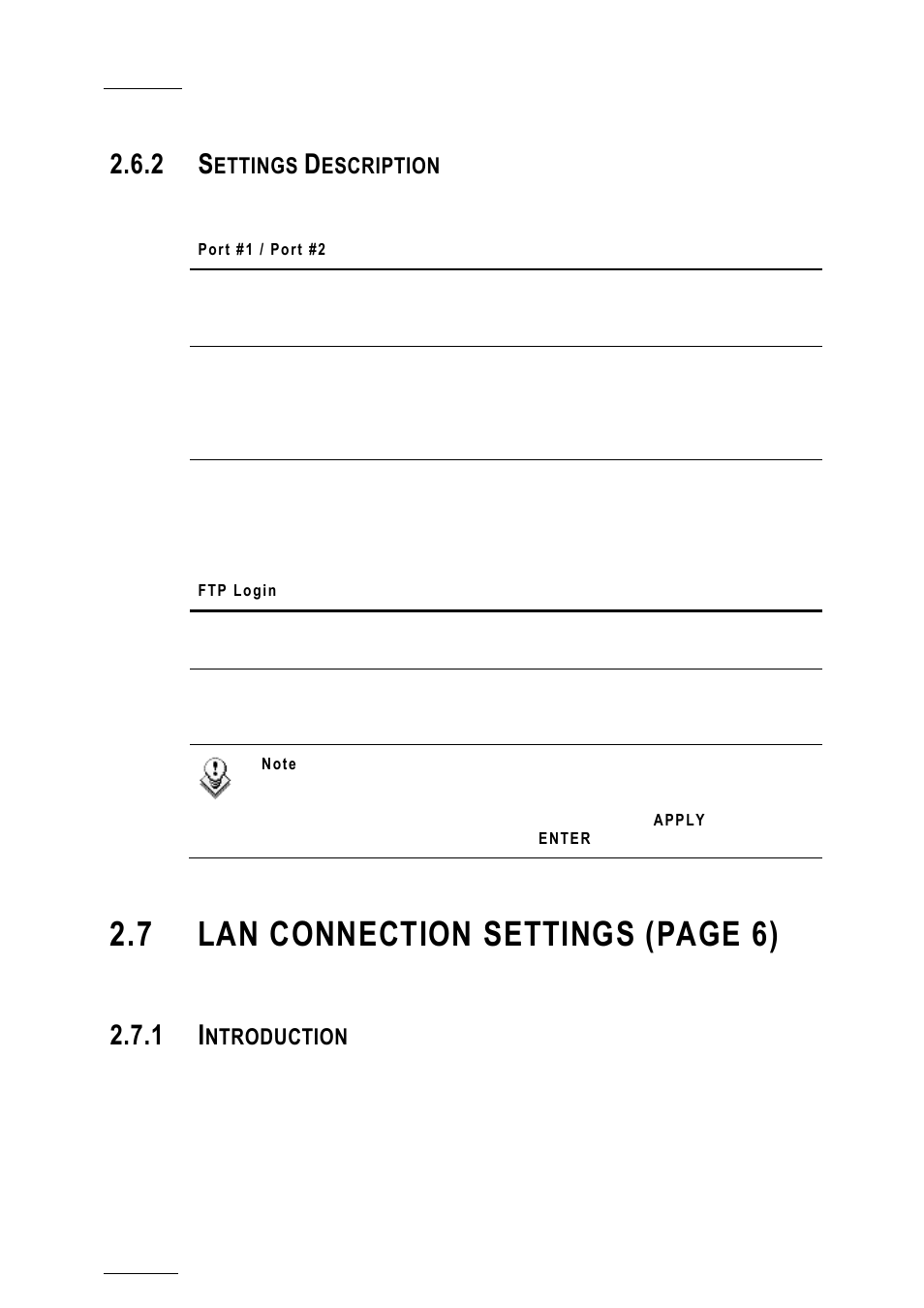 2 settings description, 1 introduction, Settings description | Introduction, 7 lan connection settings (page 6), Ettings, Escription, Ntroduction | EVS XTnano Version 10.03 - July 2010 Configuration Manual User Manual | Page 29 / 63