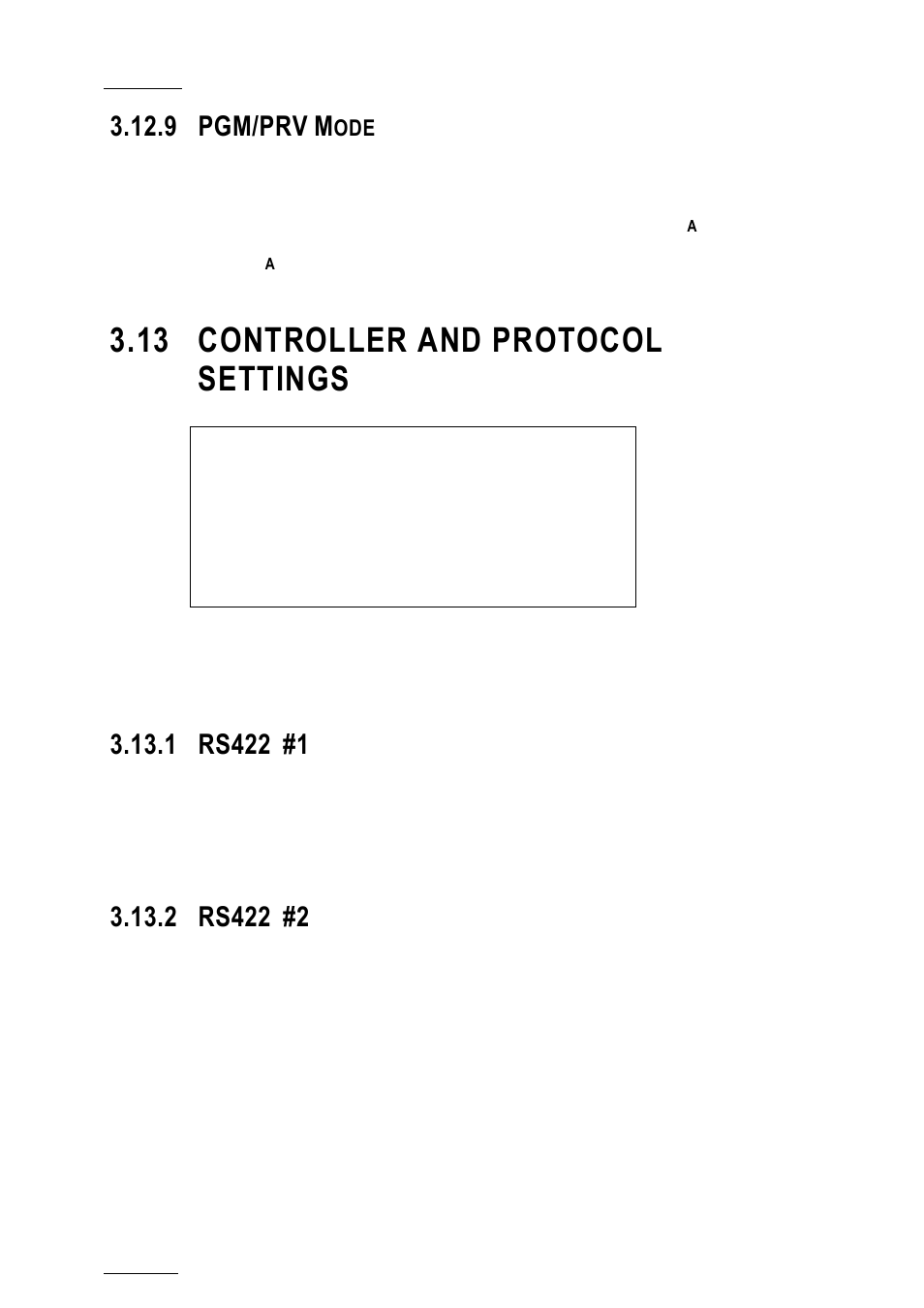 9 pgm/prv mode, 13 controller and protocol settings, 1 rs422 #1 | 2 rs422 #2, Pgm/prv mode, Controller and protocol settings, Rs422 #1, Rs422 #2, Pgm/prv, 2 rs422 | EVS XTnano Version 10.03 - July 2010 Configuration Manual User Manual | Page 55 / 63