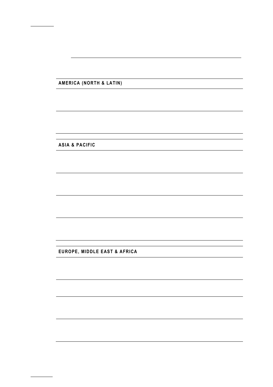 Regional contacts | EVS XTnano Version 10.03 - July 2010 Configuration Manual User Manual | Page 61 / 63