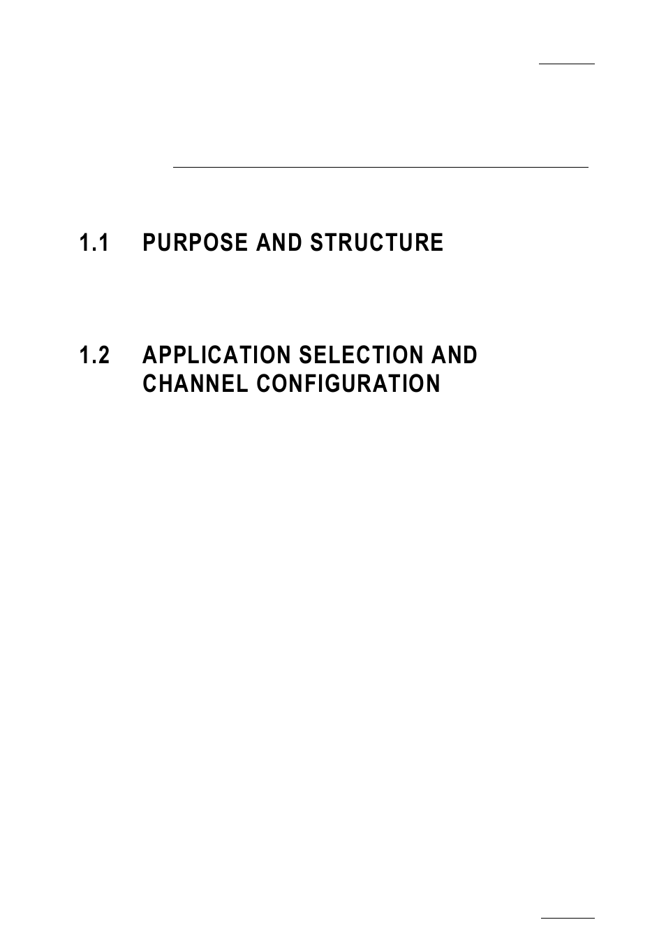 Introduction, 1 purpose and structure, 2 application selection and channel configuration | Purpose and structure, Application selection and channel configuration | EVS XTnano Version 10.03 - July 2010 Configuration Manual User Manual | Page 8 / 63