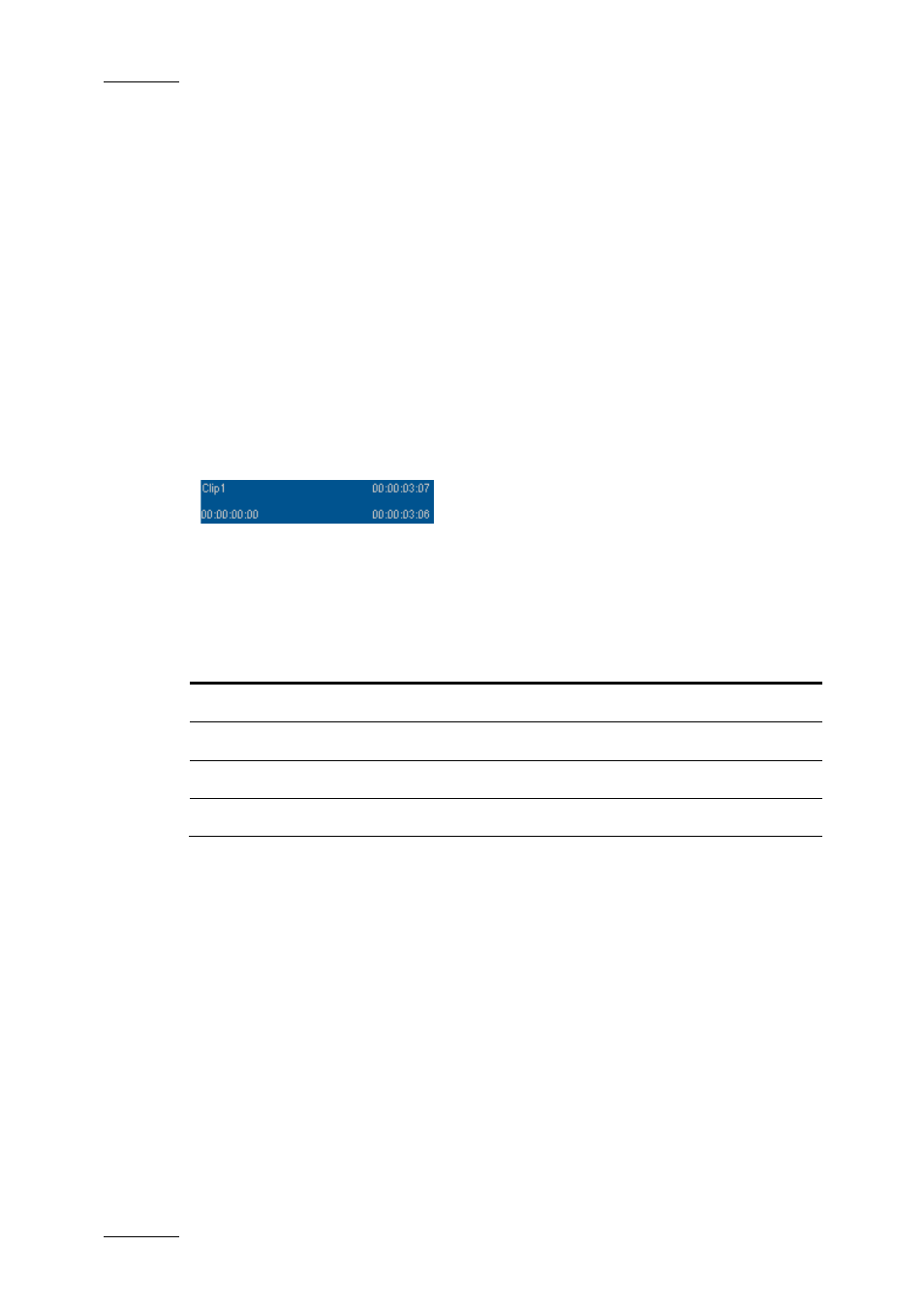 Mark in / mark out points, 5 timeline element on the timeline display, Description | Default displayed information, Modifying the default information, Timeline element on the timeline display | EVS XEDIO CleanEdit Version 4.1 - December 2011 User Manual User Manual | Page 100 / 246