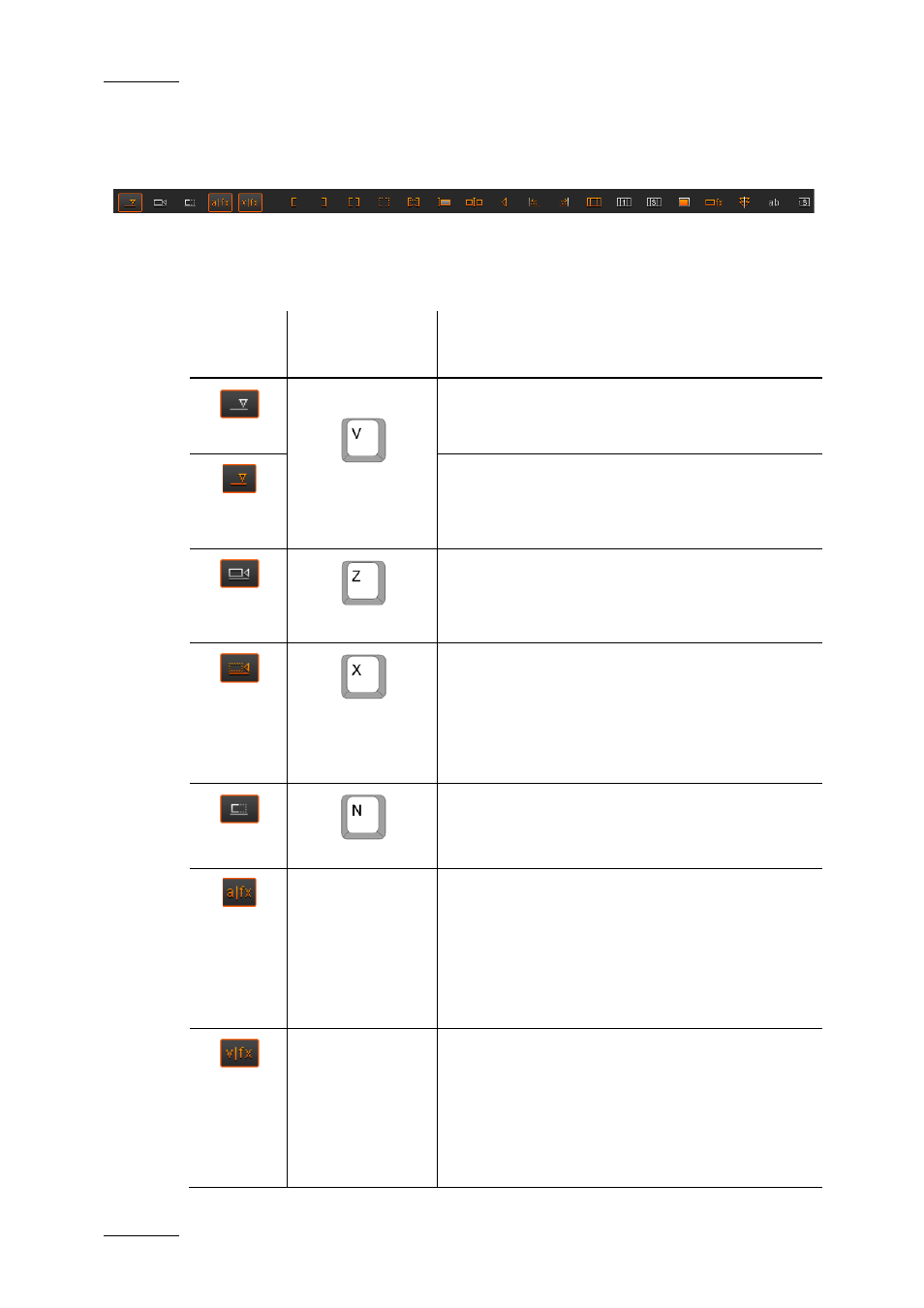 10 editing buttons in the timeline area, Editing buttons in the timeline area, On 6.5.10 ‘editing buttons in the | Timeline area, E 100, 10 e, Diting, Uttons in the, Imeline | EVS XEDIO CleanEdit Version 4.1 - December 2011 User Manual User Manual | Page 114 / 246