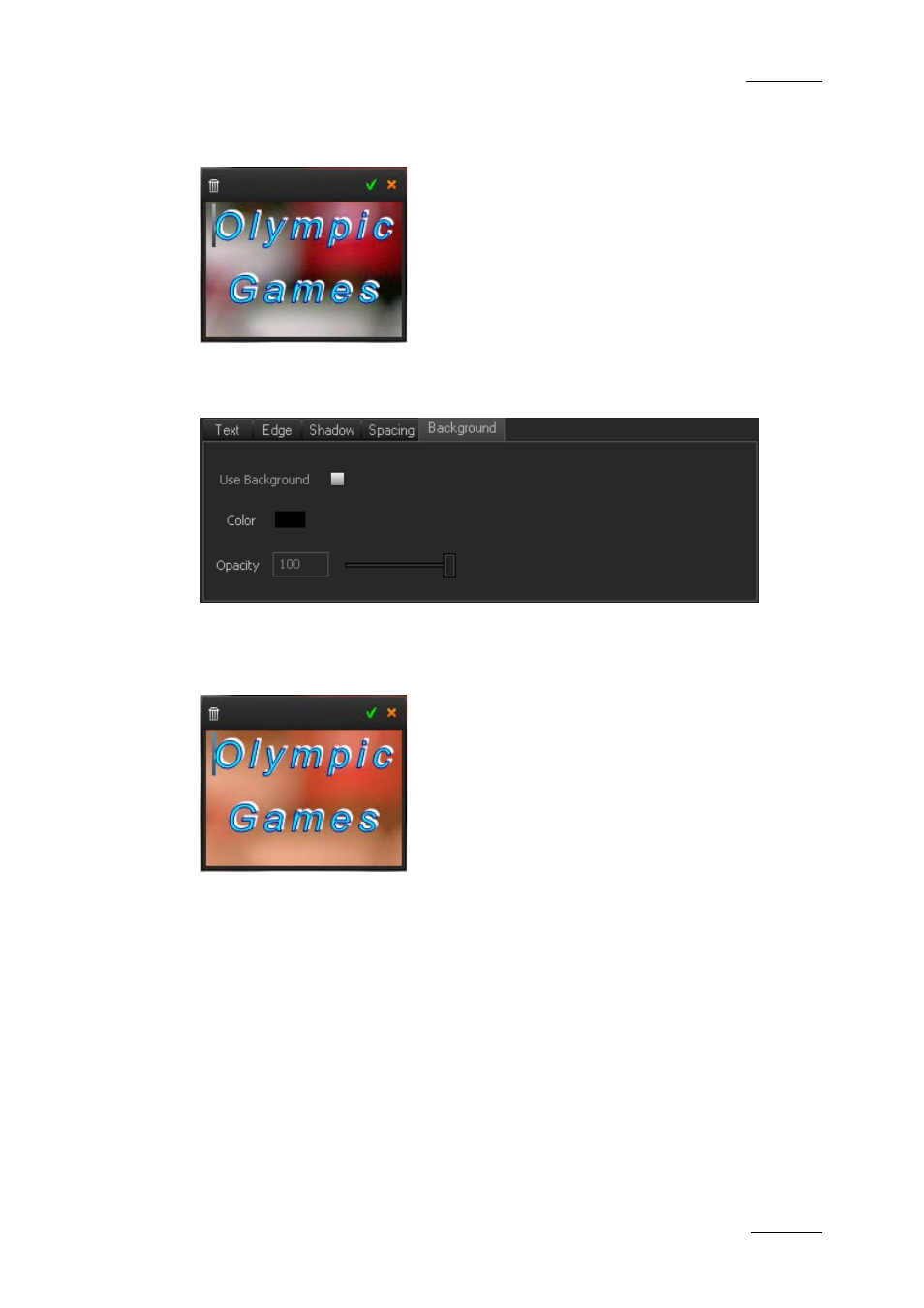Background sub-tab | EVS XEDIO CleanEdit Version 4.1 - December 2011 User Manual User Manual | Page 219 / 246