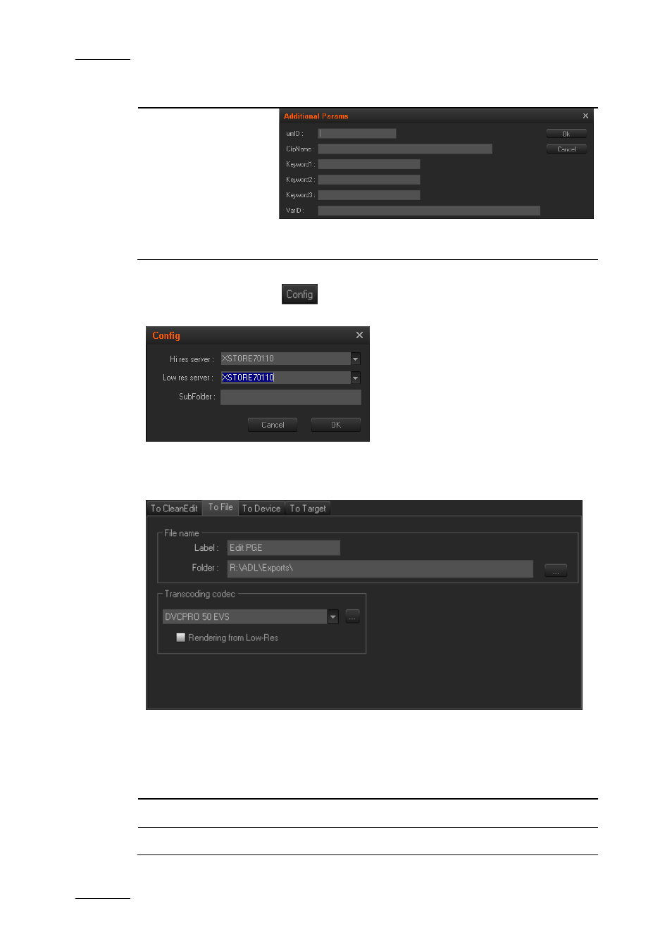 Exporting to a file | EVS XEDIO CleanEdit Version 4.1 - December 2011 User Manual User Manual | Page 236 / 246