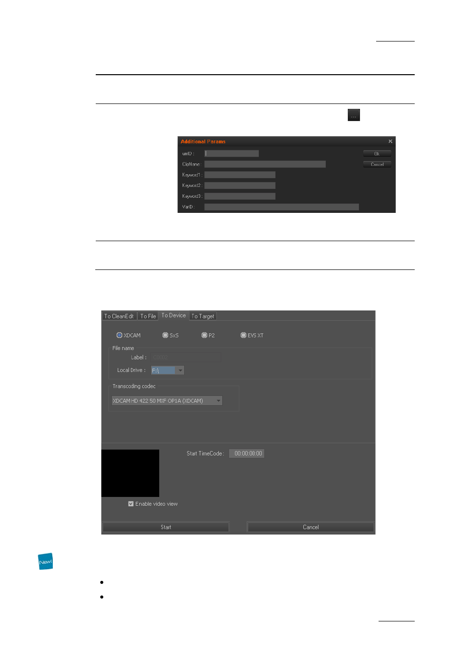 Exporting to device, Exporting to device: p | EVS XEDIO CleanEdit Version 4.1 - December 2011 User Manual User Manual | Page 237 / 246
