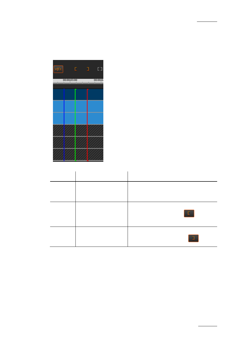 2 marking position on the timeline, 3 mode to place the clip onto the timeline, Marking position on the timeline | Mode to place the clip onto the timeline, Arking, Osition on the, Imeline, Ode to, Lace the, Lip onto the | EVS XEDIO CleanEdit Version 4.1 - December 2011 User Manual User Manual | Page 29 / 246