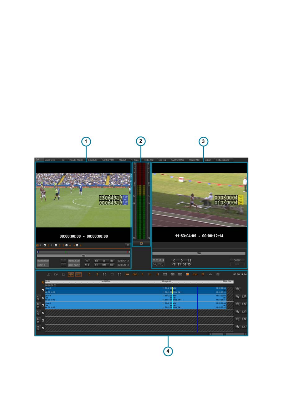 Main workspace for editing, 1 edit tab overview, Edit tab overview | 6 ‘main workspace for editing | EVS XEDIO CleanEdit Version 4.1 - December 2011 User Manual User Manual | Page 70 / 246