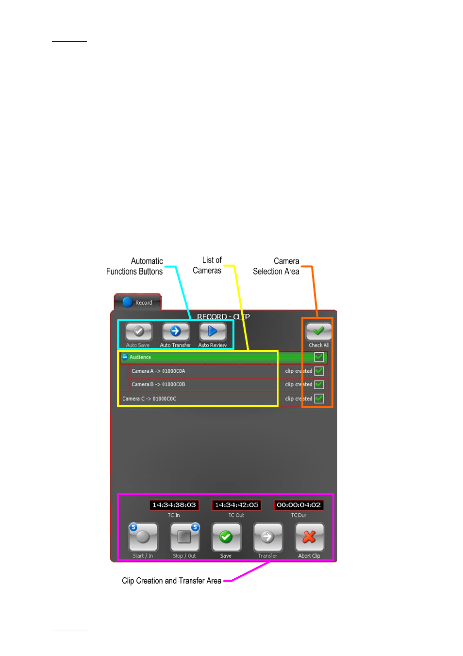 3 recording media, 1 introduction, 2 overview of the record tab | Recording media, Introduction, Overview of the record tab, 2 ‘overview of the record tab, Ntroduction, Verview of the, Ecord | EVS INSIO Version 1.0 - October 2009 User's Manual User Manual | Page 53 / 92