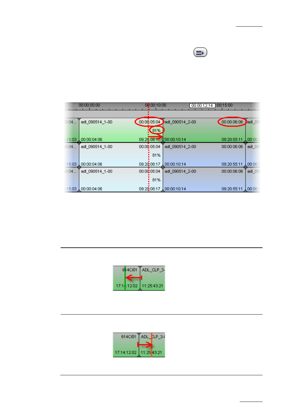 After an extend slow/fast action, 2 overview of the extend actions, Overview of the extend actions | Verview of the, Xtend, Ctions | EVS IPDirector Version 5.9 - January 2011 Part 8 User’s Manual User Manual | Page 125 / 234
