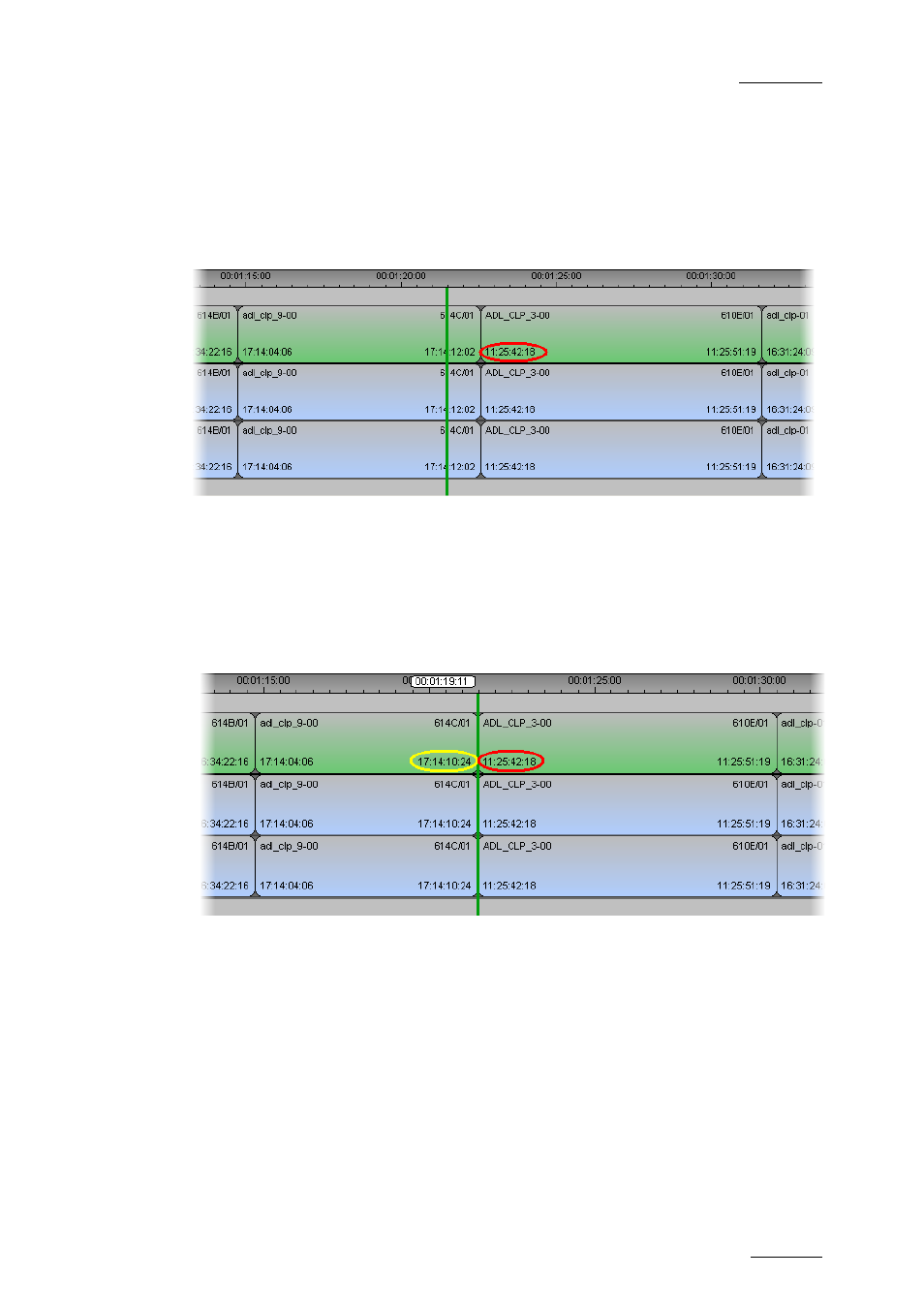 After extend in in insert mode, After extend in in overwrite mode | EVS IPDirector Version 5.9 - January 2011 Part 8 User’s Manual User Manual | Page 127 / 234