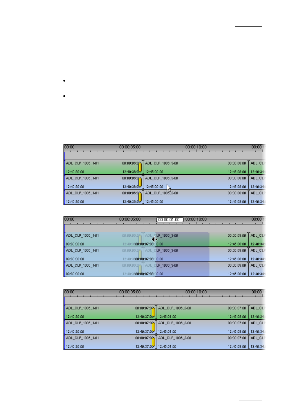 Trim left in overwrite mode, Example: shift to the right | EVS IPDirector Version 5.9 - January 2011 Part 8 User’s Manual User Manual | Page 141 / 234