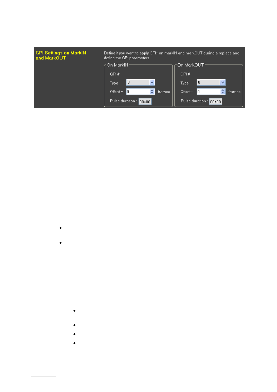 Gpi settings on mark in and mark out, About replace gpis, About gpi offsets | EVS IPDirector Version 5.9 - January 2011 Part 8 User’s Manual User Manual | Page 208 / 234