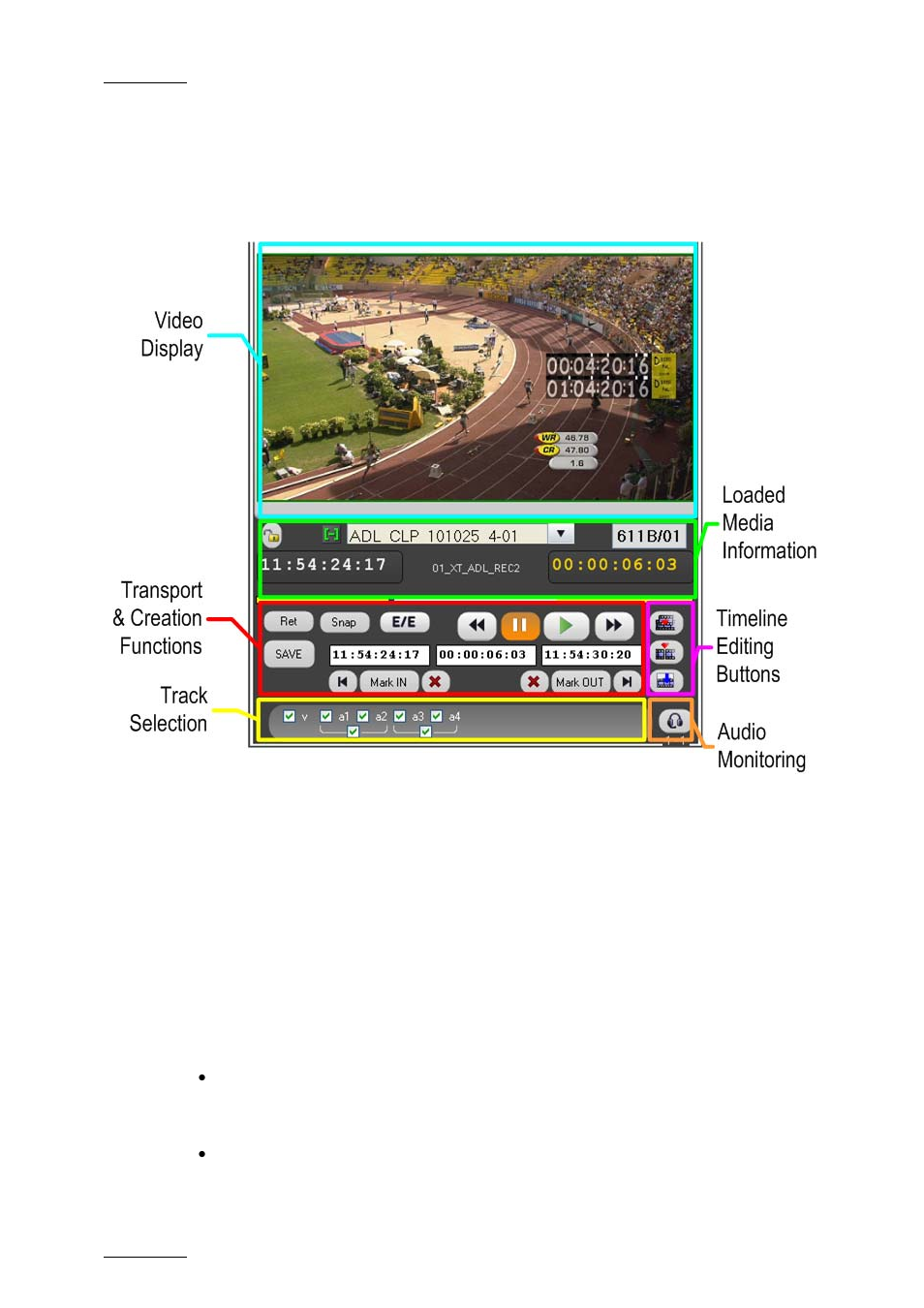Various areas, 2 assigning player channels to ipedit, 1 principle | Assigning player channels to ipedit, Principle, Rinciple | EVS IPDirector Version 5.9 - January 2011 Part 8 User’s Manual User Manual | Page 26 / 234