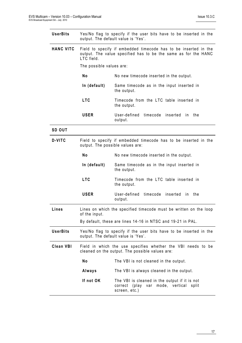 EVS MulticamLSM Version 10.03 - July 2010 Configuration Manual User Manual | Page 24 / 97