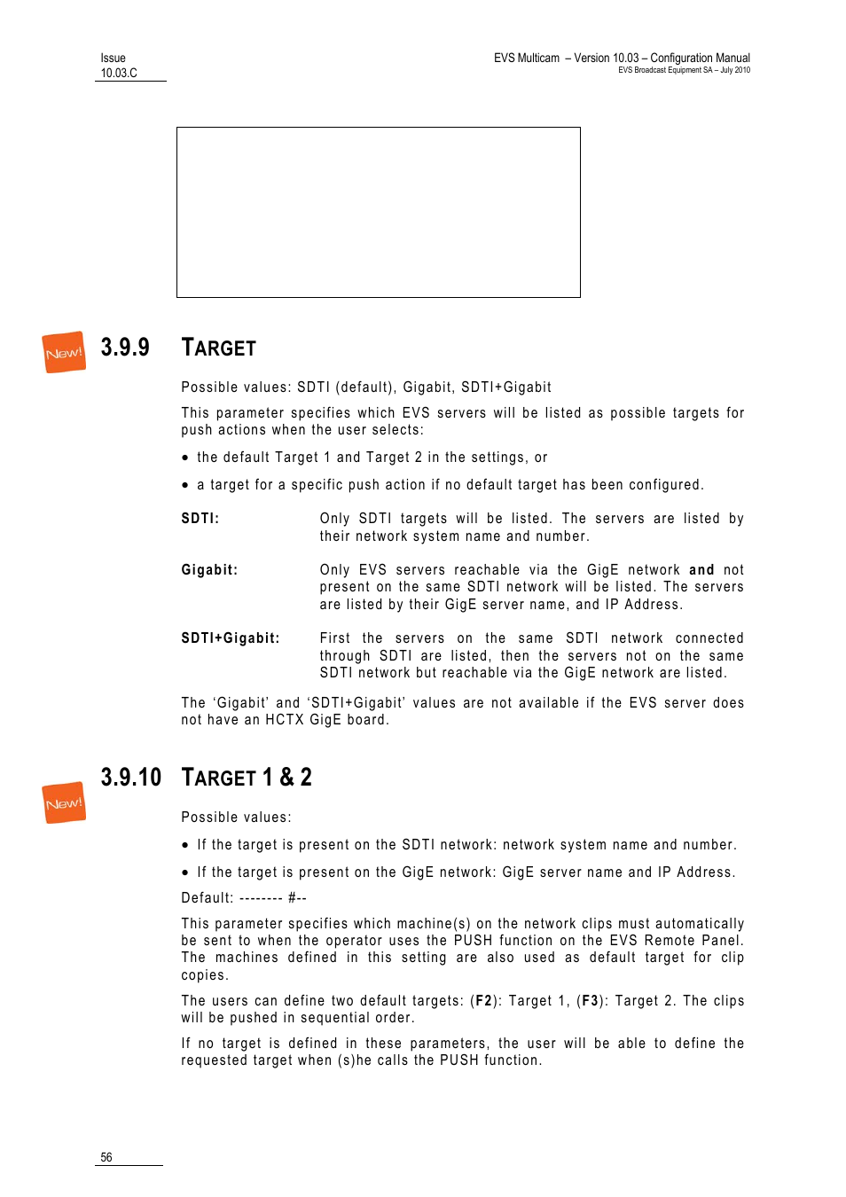 Target, Target 1 & 2, 10 t | Arget | EVS MulticamLSM Version 10.03 - July 2010 Configuration Manual User Manual | Page 63 / 97