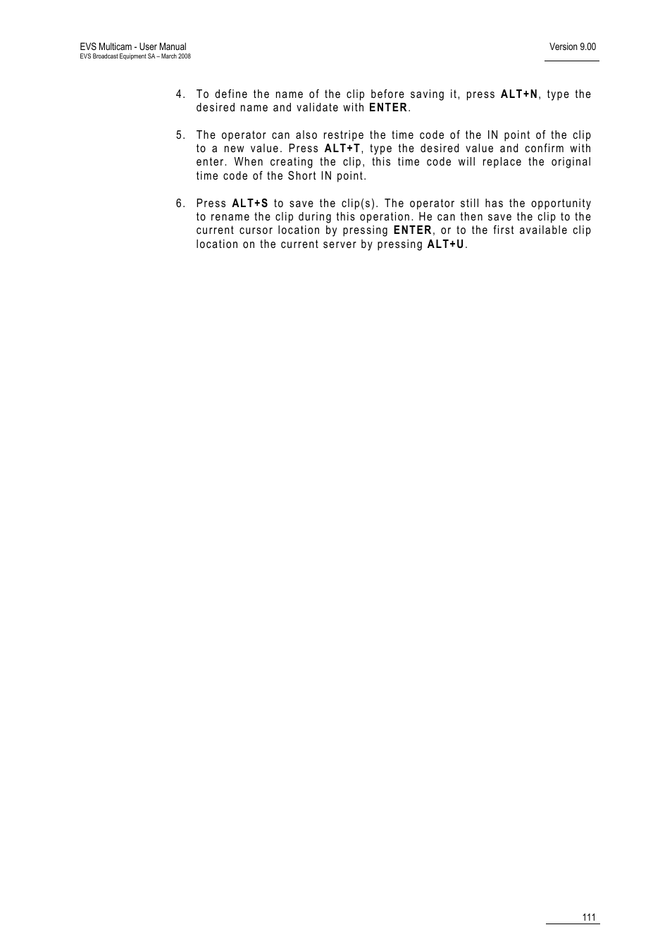 EVS MulticamLSM Version 9.00 - March 2008 User's Manual User Manual | Page 120 / 201