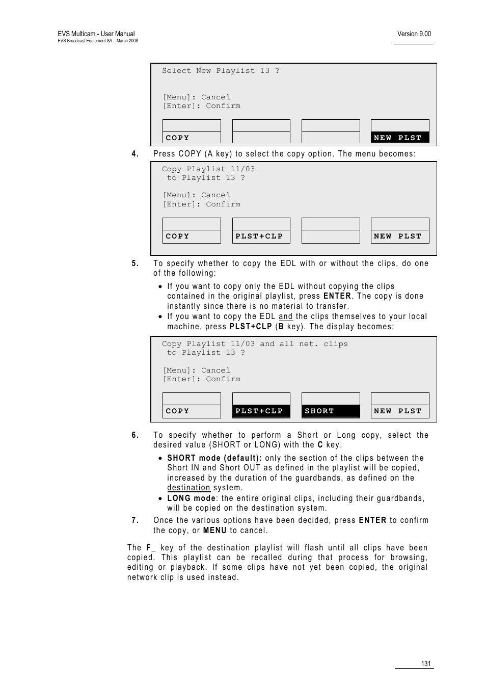 EVS MulticamLSM Version 9.00 - March 2008 User's Manual User Manual | Page 140 / 201