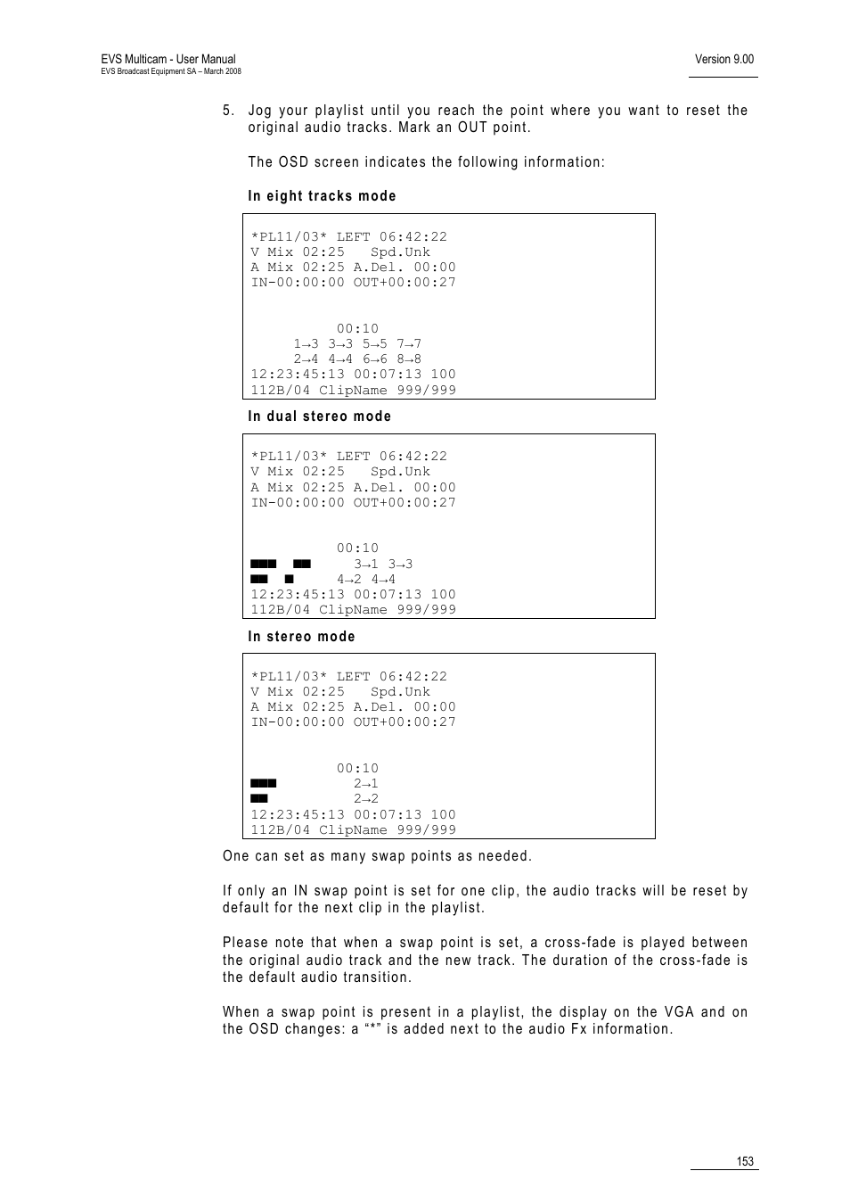 EVS MulticamLSM Version 9.00 - March 2008 User's Manual User Manual | Page 162 / 201