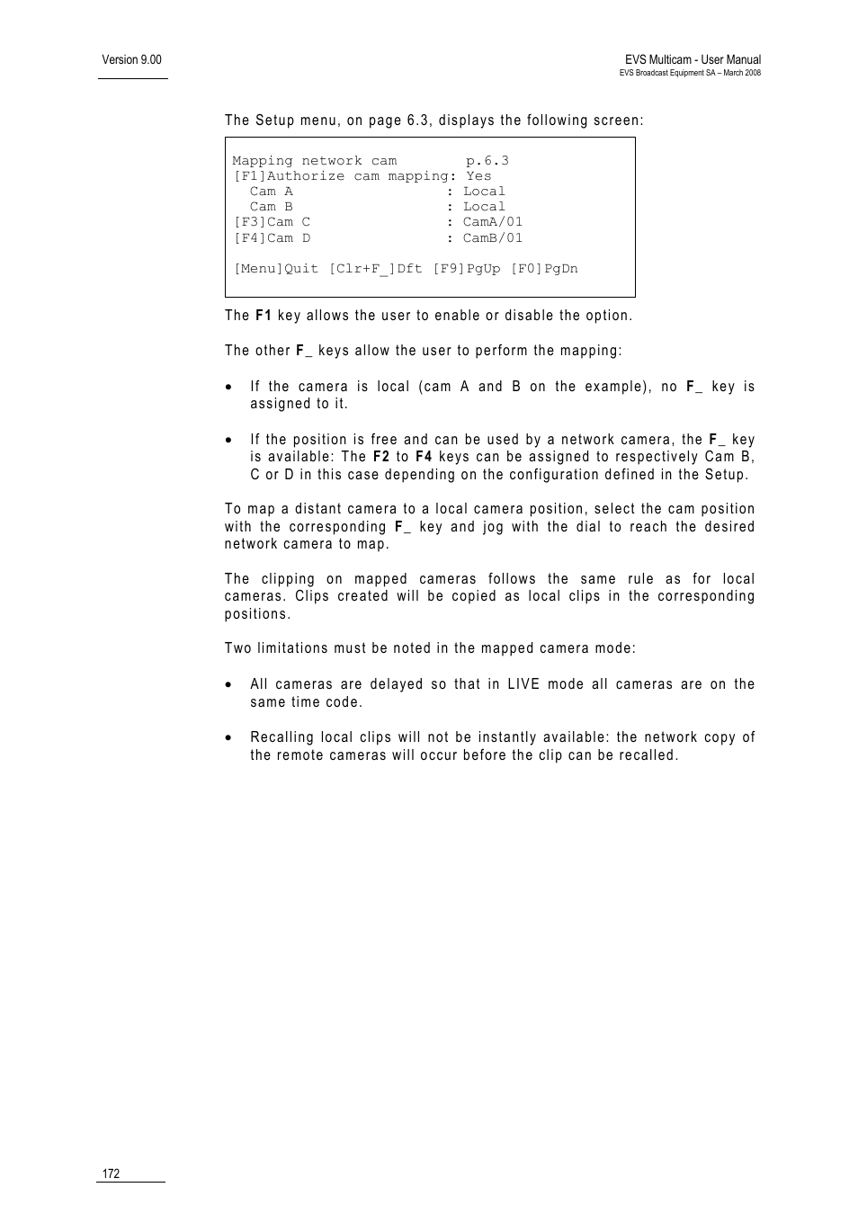 EVS MulticamLSM Version 9.00 - March 2008 User's Manual User Manual | Page 181 / 201