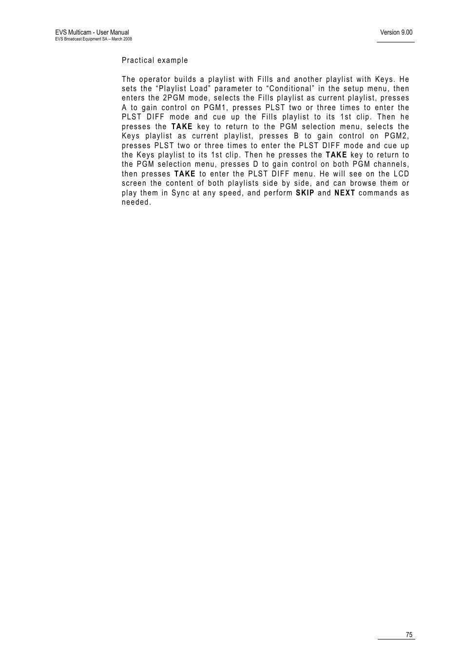 EVS MulticamLSM Version 9.00 - March 2008 User's Manual User Manual | Page 84 / 201