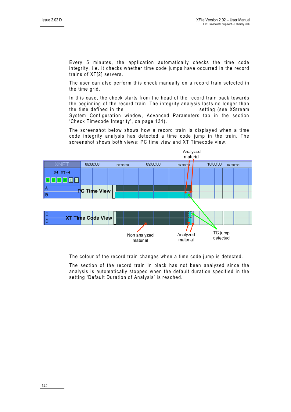 6 check timecode integrity, Check timecode integrity, Heck | Imecode, Ntegrity | EVS Xfile Version 2.02 - February 2009 User Manual User Manual | Page 143 / 189